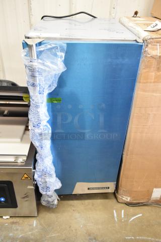 BRAND NEW 2025 Hoshizaki AM-50BAK undercounter ice machine, stainless steel, 54 lb. capacity, wrapped with protective covering.