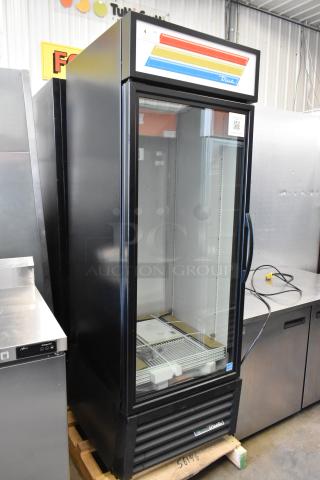 Brand new 2025 True GDM-23-HC single door cooler, scratch/dent, poly-coated racks, 115V, 1 phase, metal exterior.