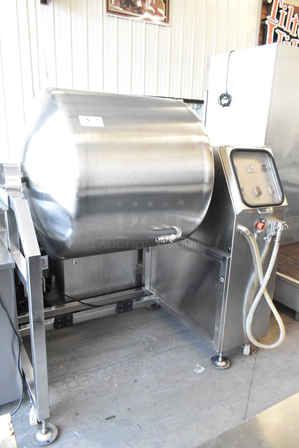 2018 Promax TMC-500 stainless steel vacuum tumbler. Floor model, 110V, 1 phase. Excellent condition.