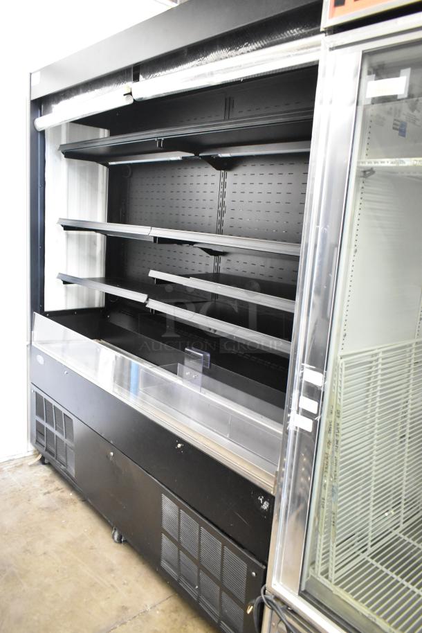 Federal RSSL678SC metal commercial merchandiser with open grab-and-go design, metal shelves, and commercial casters.