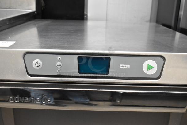 2016 Hobart LXER stainless steel commercial dishwasher with advansys controls, 120/208-240V, 1 phase, excellent condition.