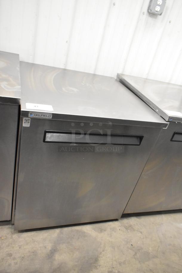 2020 Delfield 406P-STAR4 stainless steel undercounter cooler, single door, 115V, commercial use, excellent condition.