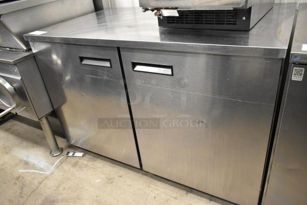 Delfield UC4048-STAR stainless steel 2-door undercounter cooler, 115 volts, 1 phase, commercial use, good condition.