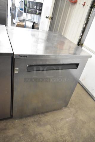 Delfield 406P-STAR2 Stainless Steel Commercial Single Door Undercounter Cooler. 115 Volts, 1 Phase. - Item #1219207