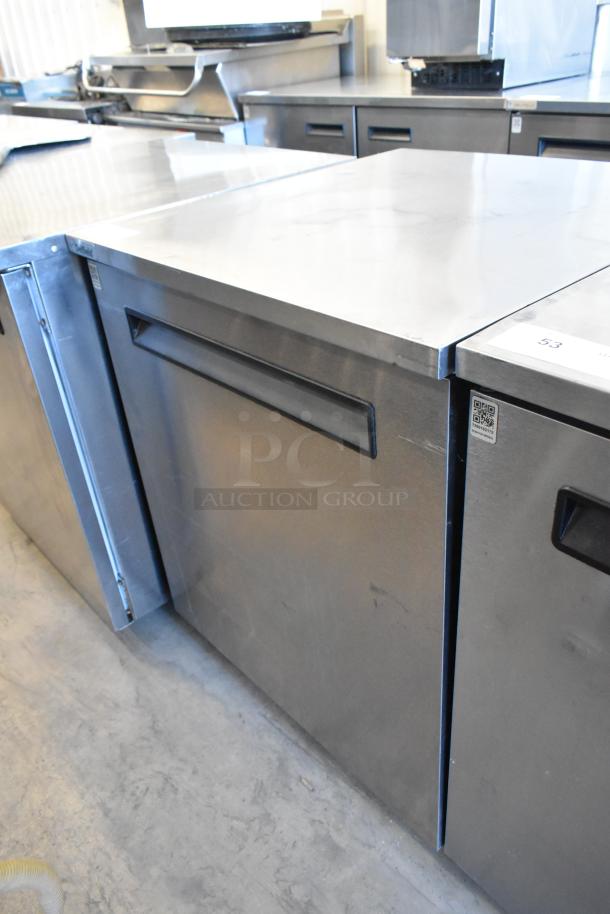 2017 Delfield 406P-STAR2 undercounter cooler, stainless steel, 115V, single door, excellent condition.
