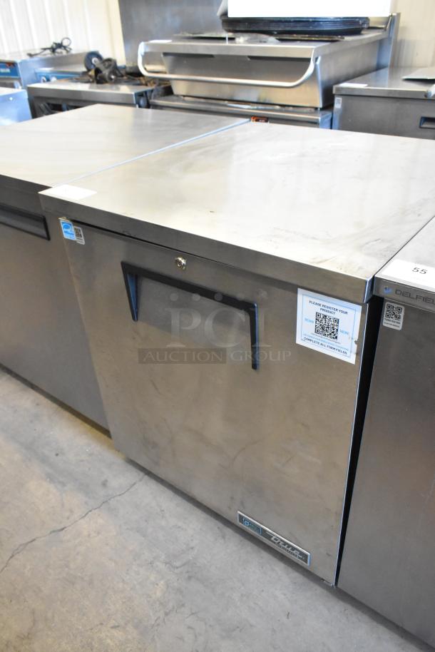 2023 True TUC-27-HC stainless steel undercounter cooler, single door, 115V, 1 phase, excellent condition.