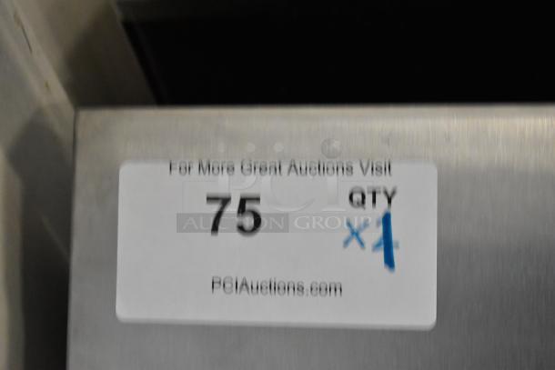 2023 Automatic Bar Controls JT-NITCOM-L Nitro Dispenser, stainless steel, commercial casters, 115V, auction tag visible.