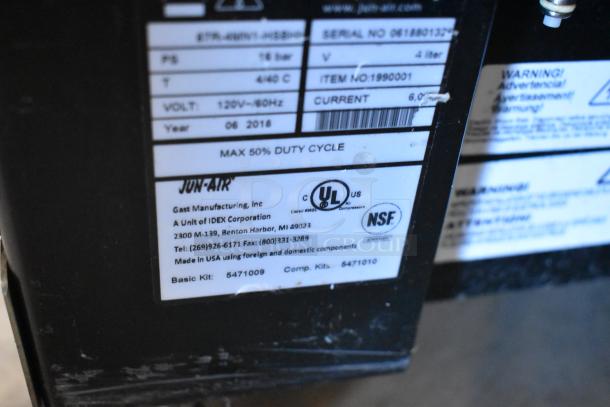 2023 Automatic Bar Controls JT-NITCOM-L stainless steel nitro dispenser on casters. 115V, 1 Phase. Label shows UL, NSF certifications.