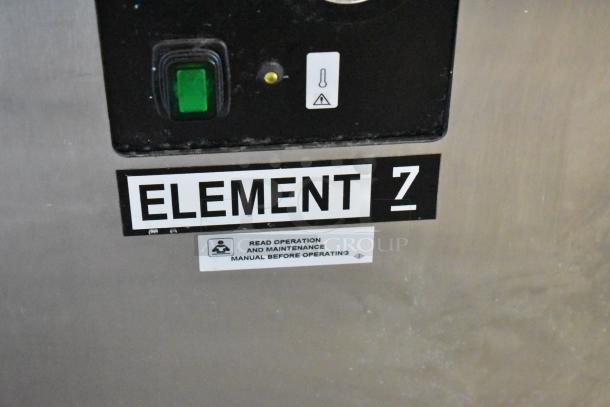 Jun-Air 87R-4MN1-HSBHH Nitro Brew Nitrogen Generator, stainless steel, 120V, commercial casters, "Element 7" label.