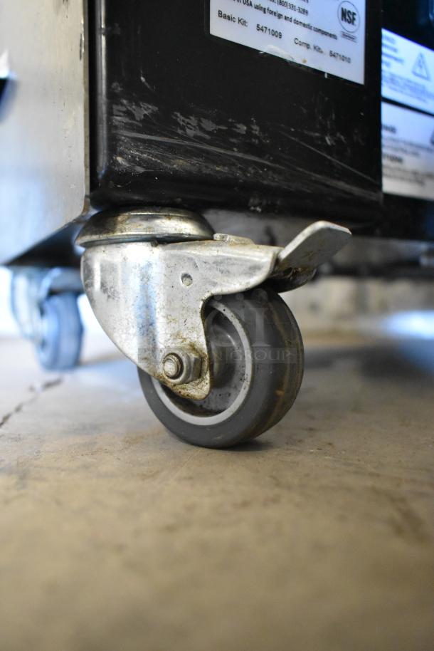 Jun-Air 87R-4MN1-HSBHH generator on casters, stainless steel, 120V, 1 Phase. NSF label visible, lightly used condition.