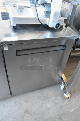 2020 Delfield 406P-STAR2 stainless steel undercounter cooler, single door, 115V, 1 Phase, excellent condition, visible branding.