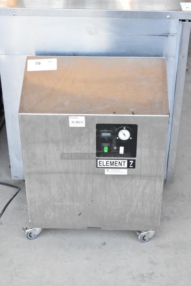 Jun-Air 87R-4MN1-HSBHH Nitro Brew Nitrogen Generator, stainless steel, commercial casters, 120V, 1 phase, Element 7 label.