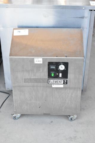 Jun-Air 87R-4MN1-HSBHH Nitro Brew Nitrogen Generator, stainless steel, commercial casters, 120V, 1 phase, Element 7 label.