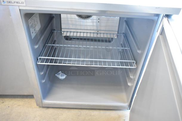 2020 Delfield 406P-STAR2 stainless steel undercounter cooler, single door, 115 volts, 1 phase, excellent condition.