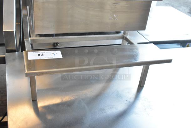 Stainless Steel Countertop 2 Well Stand, sleek design, durable condition, with visible auction label "82 QTY 1".