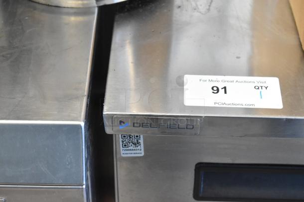 2022 Delfield 406P-STAR2 stainless steel undercounter cooler, single door, on commercial casters, 115V, 1 phase, excellent condition.