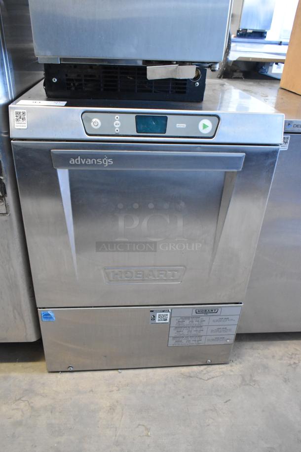 2020 Hobart LXER stainless steel commercial undercounter dishwasher in good condition. Features Advansys tech, 120/208-240V, 1 phase.