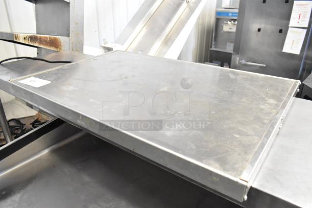 Hatco GRS-30-I metal heated shelf warmer, commercial grade, 120 volts, 1 phase, used condition, visible wear.