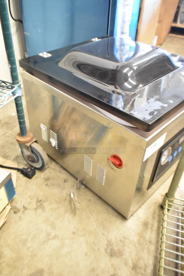 Brand new VacPak-It stainless steel commercial vacuum sealer. Scratch and dent. Durable countertop design.