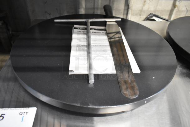 Brand new 2024 Carnival King 382TCM16DBL stainless steel 16" dual non-stick crepe maker, 208/240 volts, with warranty.