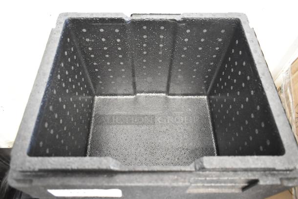 Cambro Black Insulated Portable Cooler, foam interior, sturdy construction, ideal for keeping items cold, excellent condition.
