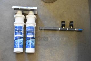 BRAND NEW SCRATCH AND DENT 790OCLOKITL2 C Pure Oceanloch+ L2 Dual Water Filtration System, 1 Micron, 3.34 GPM, with gauges.
