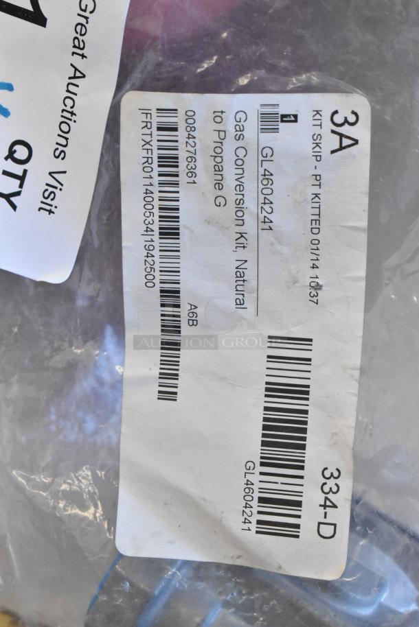 2 new items: Avantco 177KNOBTAGCS knob for CAG thermostatic griddles and RV48L gas hookup. Packaging shows labels with model details.