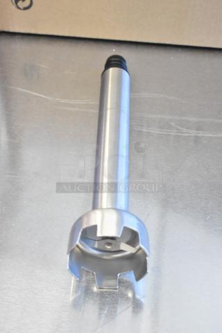 Brand new Galaxy 177PIMBL9STK 9" light-duty immersion blender shaft, showing a silver metal exterior.