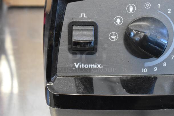 2023 VitaMix VM0197A countertop blender, black control panel with brand logo, includes multiple settings. Brand new, minor scratches.