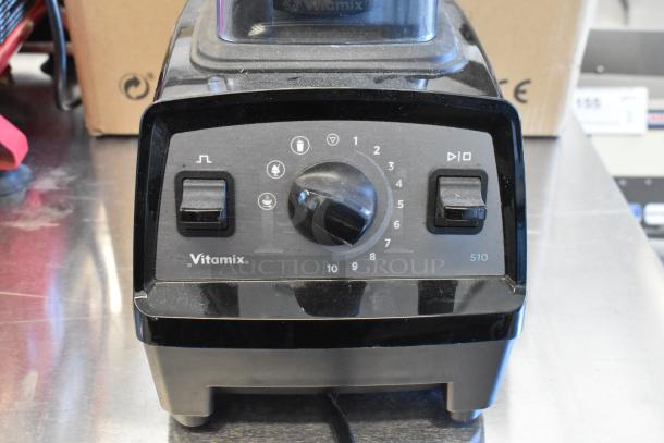 BRAND NEW SCRATCH AND DENT! 2023 VitaMix VM0197A blender, control panel view, 10-speed dial, 120V, 1 phase, with pitcher.