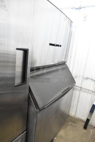 Manitowoc SD1802A Stainless Steel Commercial Ice Head on Commercial Ice Bin. 208-230 Volts, 1 Phase. - Item #1219335