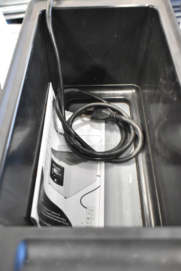 Server IS-1/3 6 Qt. Countertop Intelliserv Food Warmer, stainless steel, 120V, with cord and manual inside.