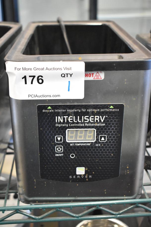 Server IS-1/3 Intelliserv stainless steel food warmer, 6 Qt. capacity, digital controls, used condition, 120V, 1 phase.