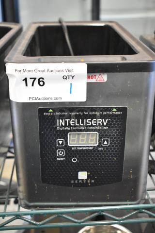 Server IS-1/3 Intelliserv stainless steel food warmer, 6 Qt. capacity, digital controls, used condition, 120V, 1 phase.
