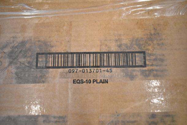 BRAND NEW T&S Faucet with spray nozzle in box. Visible label: "097-013701-45 EQS-10 PLAIN." Box has some wear.