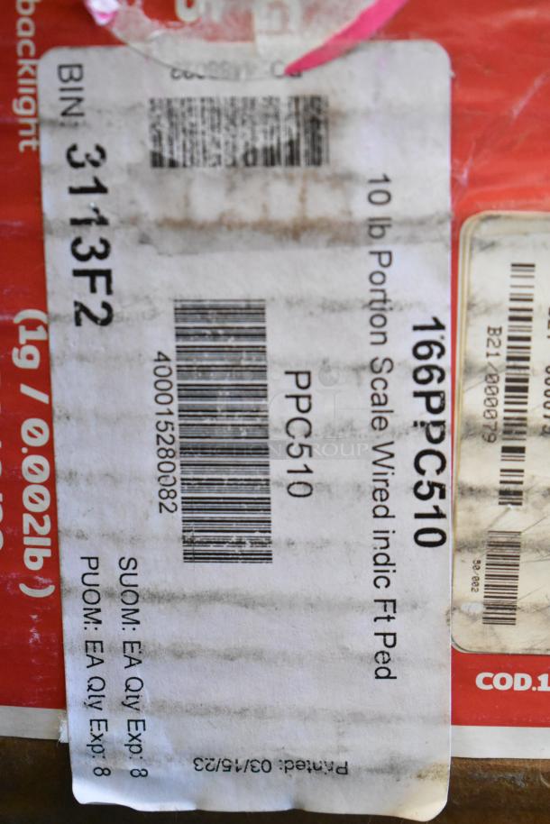 BRAND NEW SCRATCH AND DENT! Tor Rey PPC-5/10 10 lb. Digital Portion Control Scale label, model 166PPC510.