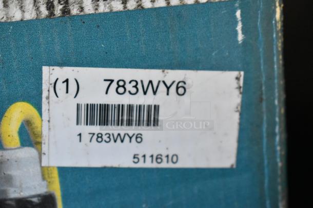 Label on Little Giant HT-10E-CIA-FS Submersible Pump box. Shows code "783WY6" and part number "511610".