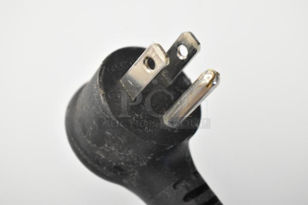 Close-up of a three-prong plug on the 2022 True T-19F-HC Commercial Freezer, 115 Volts, 1 Phase.