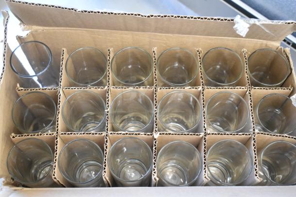 Box of 35 Libbey 5512310 Lexington 10.5 oz. tall highball glasses, new with minor scratches. Customizable, clear glass.