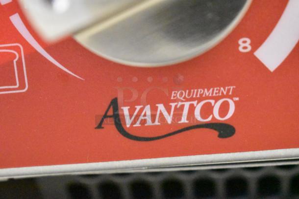 Brand new Avantco 184T3300D stainless steel commercial conveyor toaster, scratch and dent, 10" wide, 3" opening, 800 slices/hr.