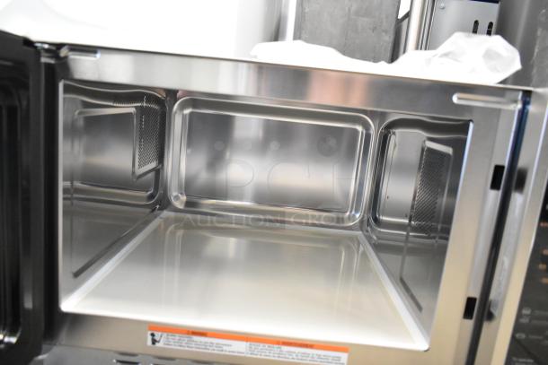 Brand new Solwave 180MW112D microwave, 1000W, 1.2 cu. ft. interior, dial controls, stackable, 120V, 1 phase.