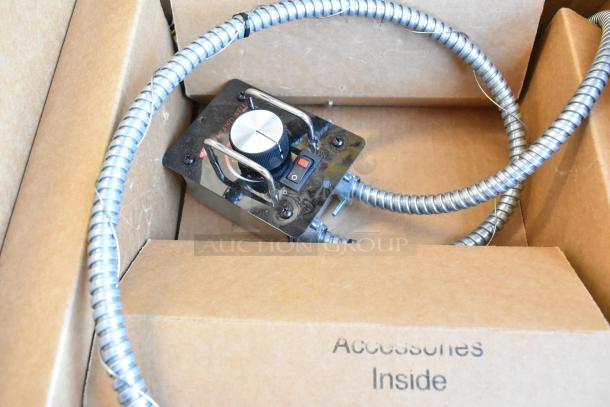 Hatco HWBH-11QTD heated soup well, brand new, high wattage, 11 Qt., with drain, 120V 1 Phase; visible control box and conduit.