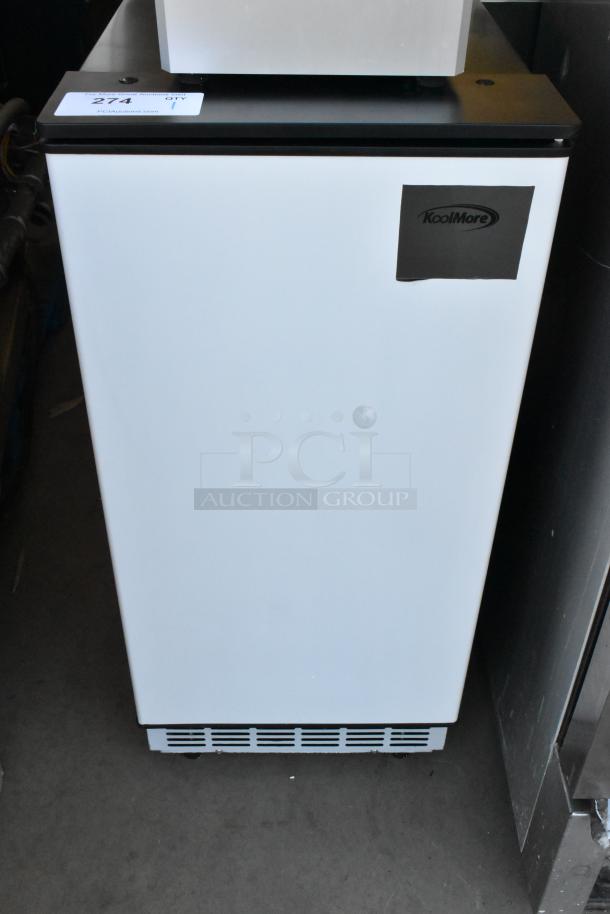 BRAND NEW 2025 KoolMore BIM75-BS Stainless Steel Ice Maker, 115V, 1 Phase, scratch and dent condition.