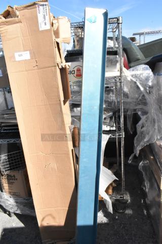 Brand new Eagle YWS672-0001-00 unit with a metal piece, both displaying scratch and dent marks; cardboard box included.