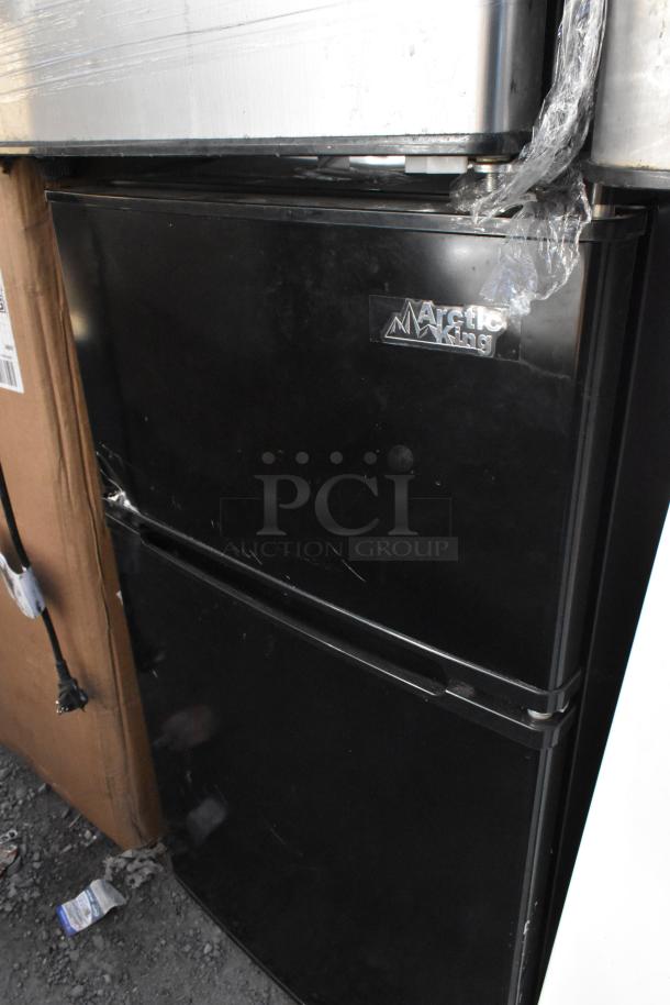 Three mini coolers, including Nostalgia IRF32BK and Haier HSA02WNDWW, 115 volts, 1 phase. Appears in used condition.