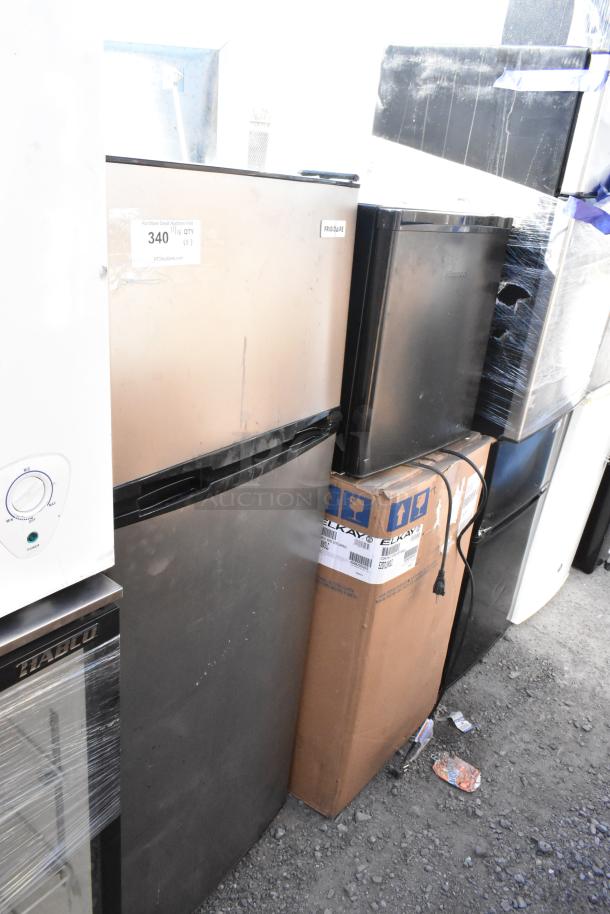 Elkay water fountain and Frigidaire EFR780-6COM cooler, 115 volts, 1 phase, various condition, three times your bid offer.