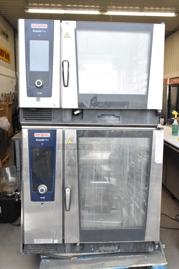 Rational iCombiPro LM100CE.AXXXX/LM100EE.AXXXX ovens. Stainless steel, electric, 440/480V, 3-phase, 2021 models.