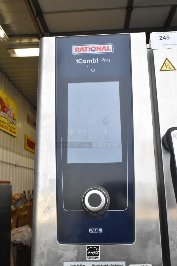 Rational iCombiPro convection oven, stainless steel, electric, model LM100CE.AXXXX, 440/480V, 3-phase, Energy Star rated.