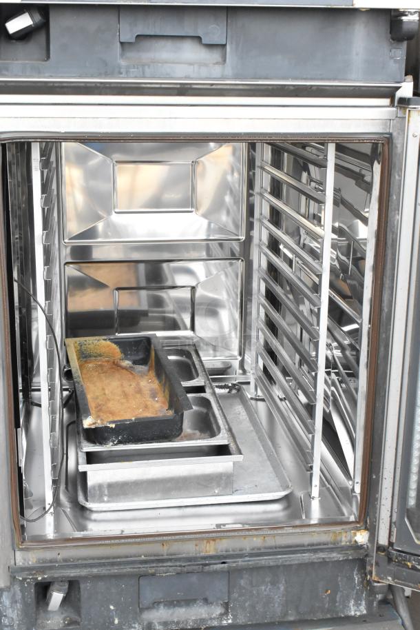 Rational iCombiPro LM100CE.AXXXX convection oven interior, stainless steel, used condition, 440/480V, 3-phase.