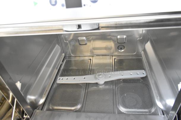 Brand new Hobart EUL low-temp undercounter dishwasher, stainless steel, 2023 model. 120V, 1 phase. Scratch and dent condition.